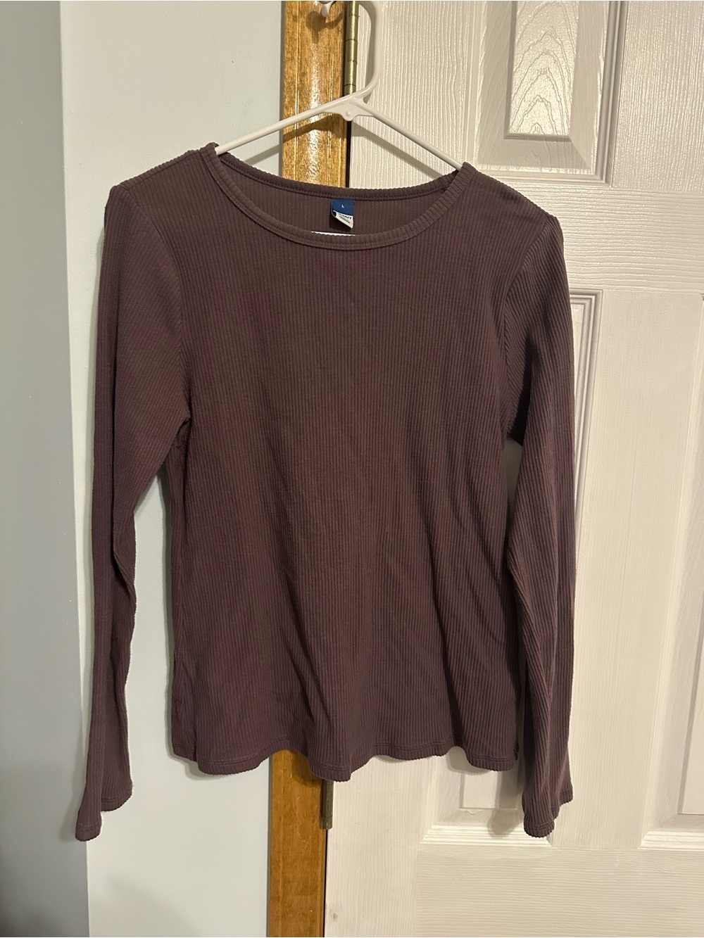 Old Navy Ribbed Long-Sleeve Top - Dusty Plum